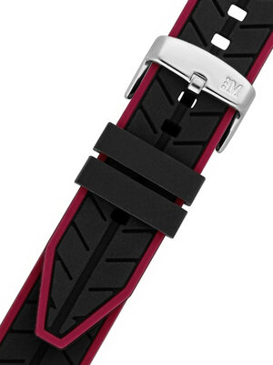 Black pink silicone strap Morellato Sesia M 4985187.882