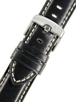 Black leather strap Morellato Giorgione 4272B12.019 M