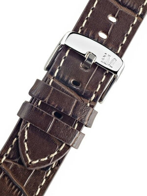 Brown leather strap Morellato Plain 4733480.032 M