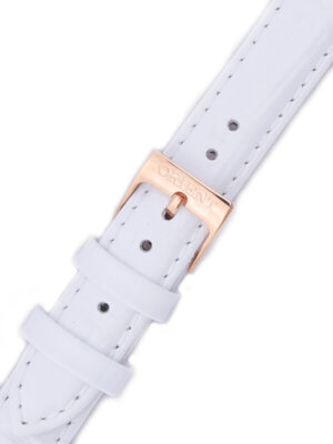 Strap Orient UDDNNRW, leather white, (pro model FNR1Q)