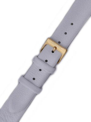 Strap Orient UDEVEAW, leather white, golden clasp (pro model FUB9B)