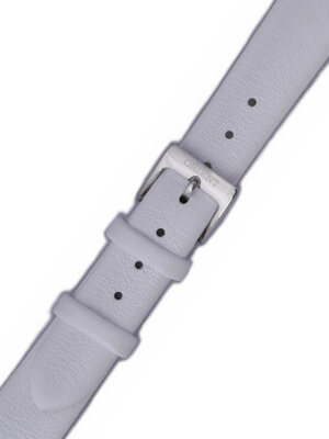 Strap Orient UDEVESW, leather white, silver clasp (pro model FUB9B)