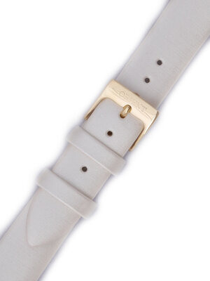 Strap Orient VDEUMAW, leather white, golden clasp (pro model FUNEK)