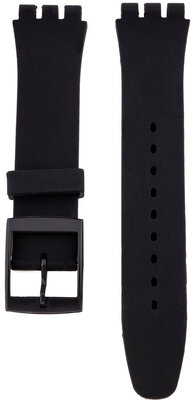 Unisex black silicone strap pro watches Swatch