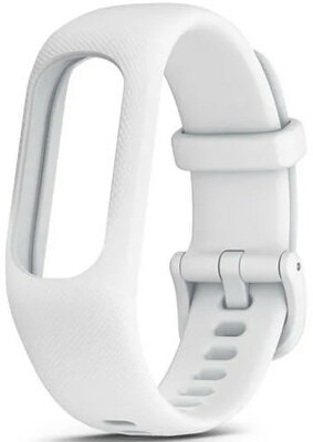 Strap Garmin Vívosmart 5, silicone, white, white clasp, size With/M