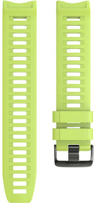 Strap pro Garmin Instinct, silicone, green, black clasp