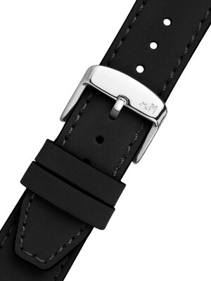 Black leather strap Morellato Square 5672D73.019 M