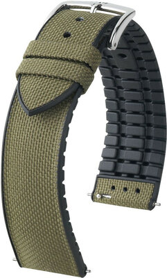 Green strap Hirsch Arne L 0925090040-2 (Premium rubber)