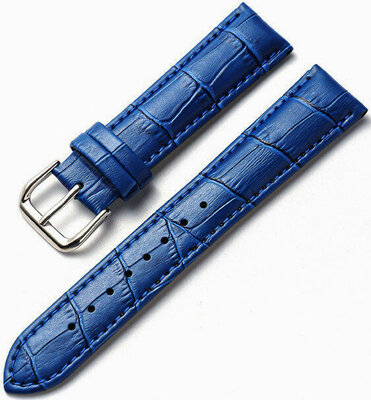 Ricardo Todi, leather strap, blue, silver clasp