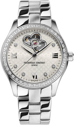 Frederique Constanties Ladies Automatic Double Heart Beat FC-310WDHB3BD6B (46 diamonds)