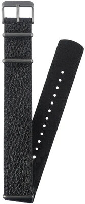 Black leather NATO strap Orient UL00N011N0, black buckle (for model RA-AR02)