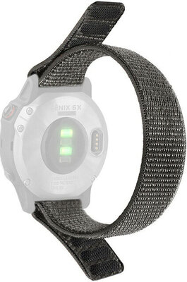 Threading strap 26mm, nylon, grey (Garmin Fenix 7/6/5 etc.)