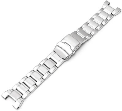 Strap for Casio G-Steel GST, steel, silver