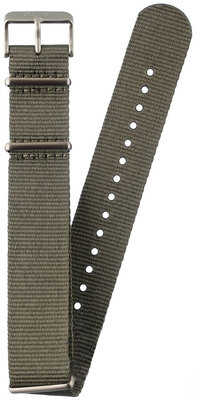 Green NATO strap Orient UL00C011G0, silver buckle (for model RA-AC0K)