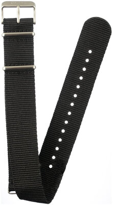 Black NATO strap Orient UL00C013J0, silver buckle (for model RA-KV05)