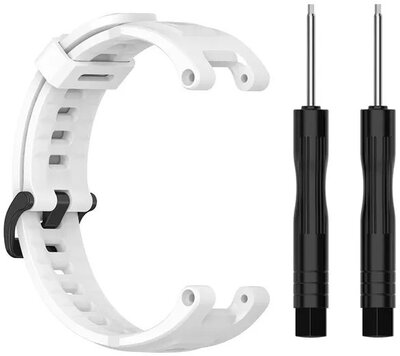 Strap for Amazfit T-Rex Pro, silicone, white + replacement accessories