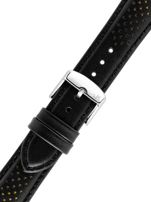 Yellow and black leather strap Morellato Lipari 5966237.897 M