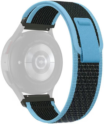 Quick Release strap 20mm, nylon, blue, velcro (Garmin Venu, Venu Sq, Venu Sq 2, Venu 2 plus, etc.)