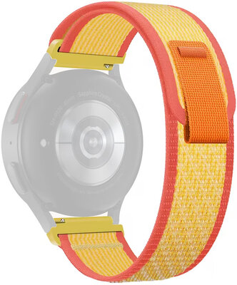 Quick Release strap 20mm, nylon, orange, velcro (Garmin Venu, Venu Sq, Venu Sq 2, Venu 2 plus, etc.)