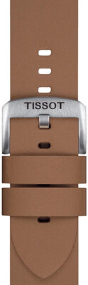 Brown synthetic strap Tissot T852.048.223