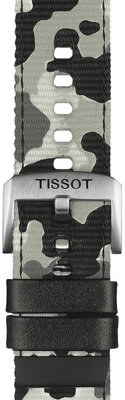 Tissot T852.046.771 camouflage textile strap