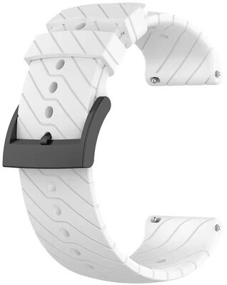 Silicone strap Ricardo 24mm (for Suunto), white, Quick Release