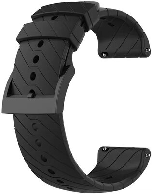 Silicone strap Ricardo 24mm (for Suunto), black, Quick Release