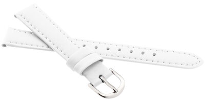 JVD leather strap, 14mm, white, children's