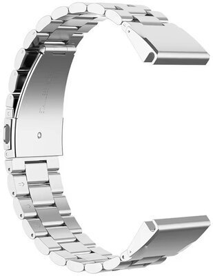 Ricardo 22mm steel bracelet (for Garmin Fenix 7/6/5, Epix 2, etc.), silver, QuickFit