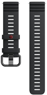 Polar 22mm silicone strap, black, size S-L