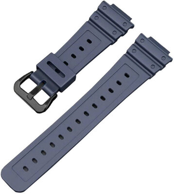 Silicone strap Ricardo 16mm (for Casio GA2100,DW6900), blue V3