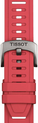 Silicone strap Tissot T852.049.243 21mm, red