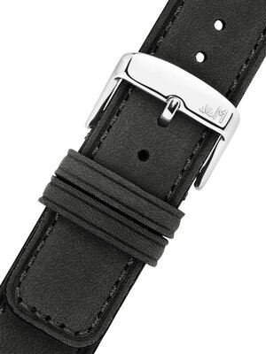 Leather strap Morellato Coubert 6021C38.090 M, black