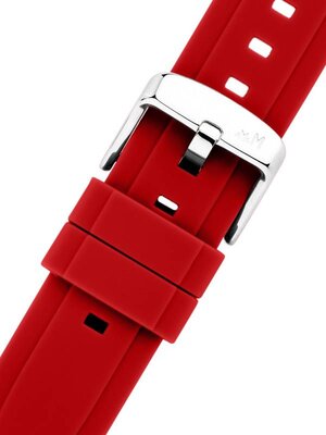 Rubber strap Morellato Moon 6060556.083 M, red