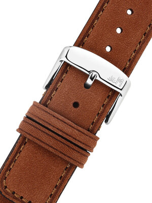 Leather strap Morellato Coubert 6021C38.041 M, brown, recycled material