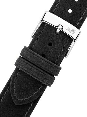 Leather strap Morellato Kahlo 6022E23.019 M, black