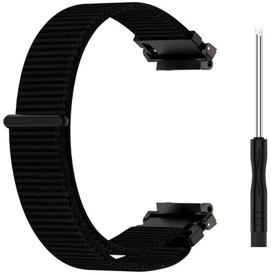 Ricardo nylon strap (for Amazfit T-Rex 2), black, + replacement accessories