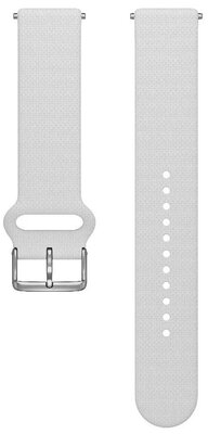 Polar silicone strap 20mm, white, size S-L