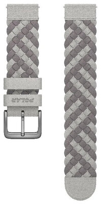 Textile strap Polar 20mm Alcantra, grey, size M/L