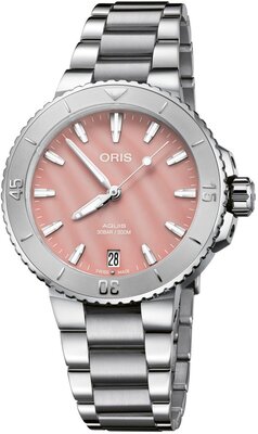 Oris Aquis Date Blush Pink Automatic 01 733 7770 4158-07 8 18 05P