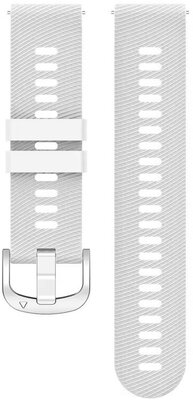 Silicone strap Ricardo 20mm (for Garmin Forerunner 165, etc.), white, Quick Release