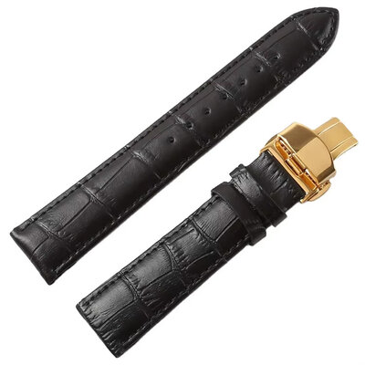 Ricardo Cortona leather strap, black V3