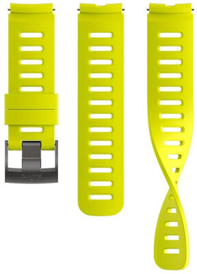 Suunto Silicone Strap 22mm (for Suunto Dive 1), yellow, Quick Release, size S+M