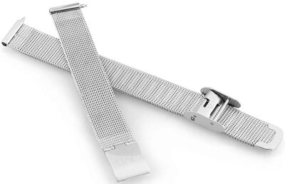 Metal strap JVD RJ-TS67 17mm, silver, Milanese