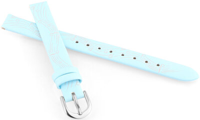 Leather strap JVD RJ7222.2 10mm, blue, children's