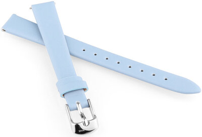 Leather strap JVD RSUN-F18 12mm, blue