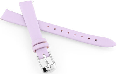 Leather strap JVD RSUN-F14 12mm, purple, children's