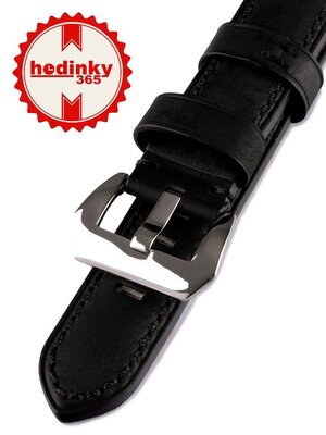 Men's leather black strap HYP-05-BLACK