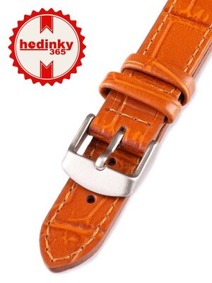 Unisex leather light brown strap for watches W-140-C