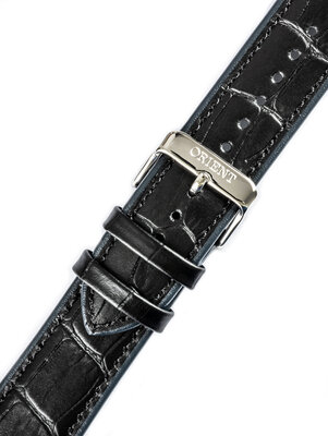 Leather strap Orient UDFGGSB 22mm (for models FAC08, SAC08), black